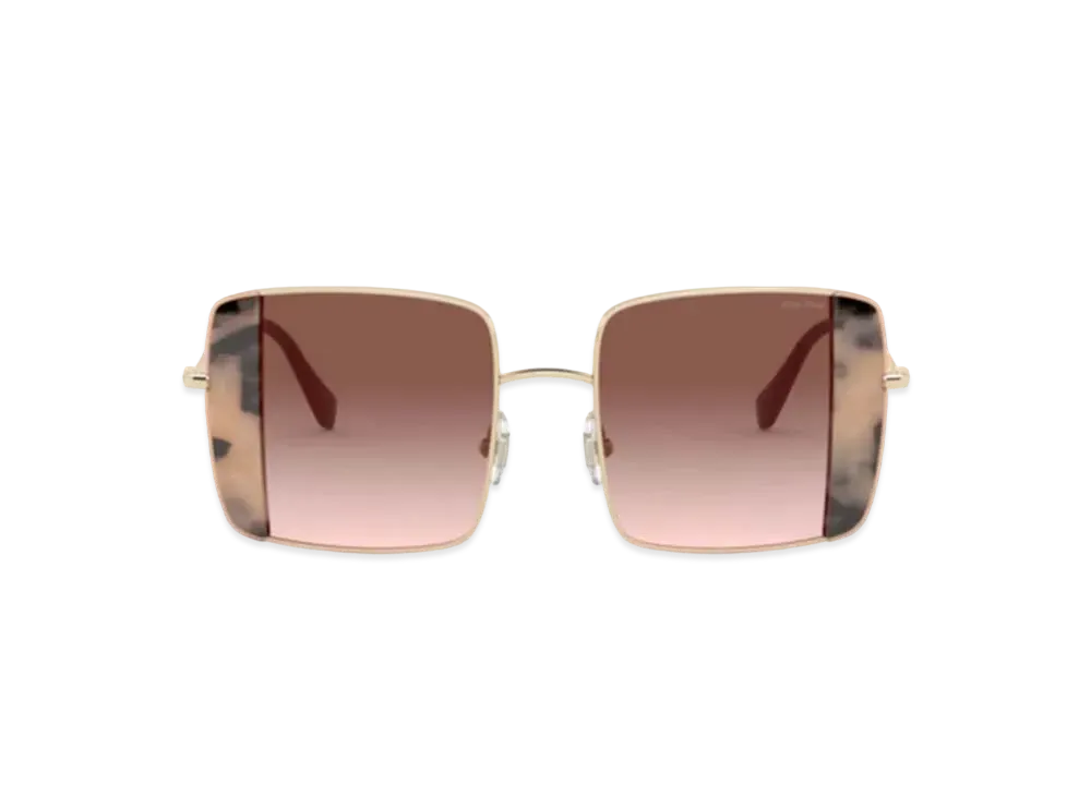 MIU MIU Noir Sunglasses "Matt Dark Brown Gradation Lens"