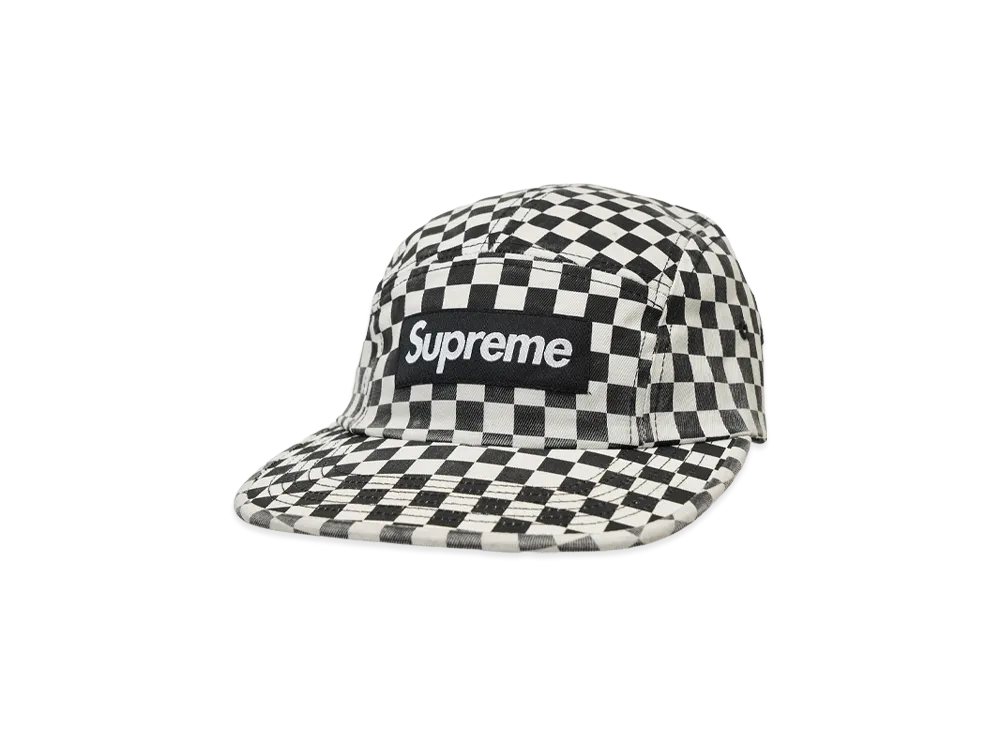 Supreme Washed Chino Twill Camp Cap "Checkerboard" (26FW)