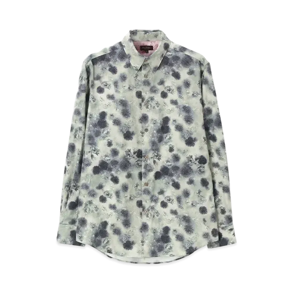Paul Smith Frosted Floral Print Shirt "LightGreen"