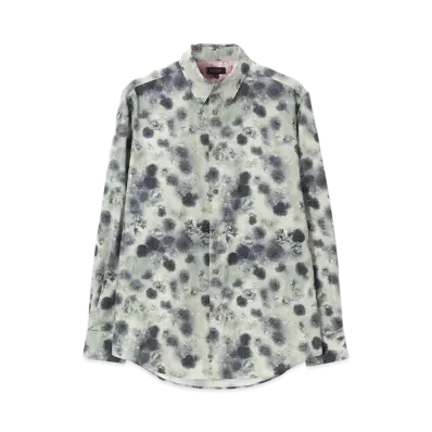 Paul Smith Frosted Floral Print Shirt "LightGreen"