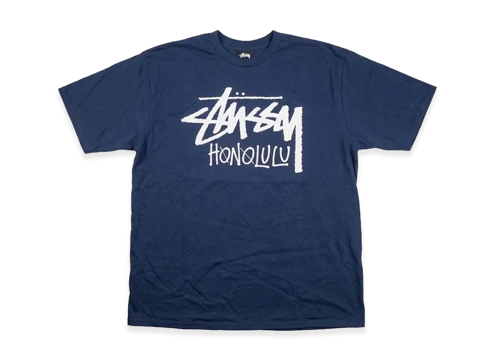 Stussy Stock Honolulu Tee "Navy"