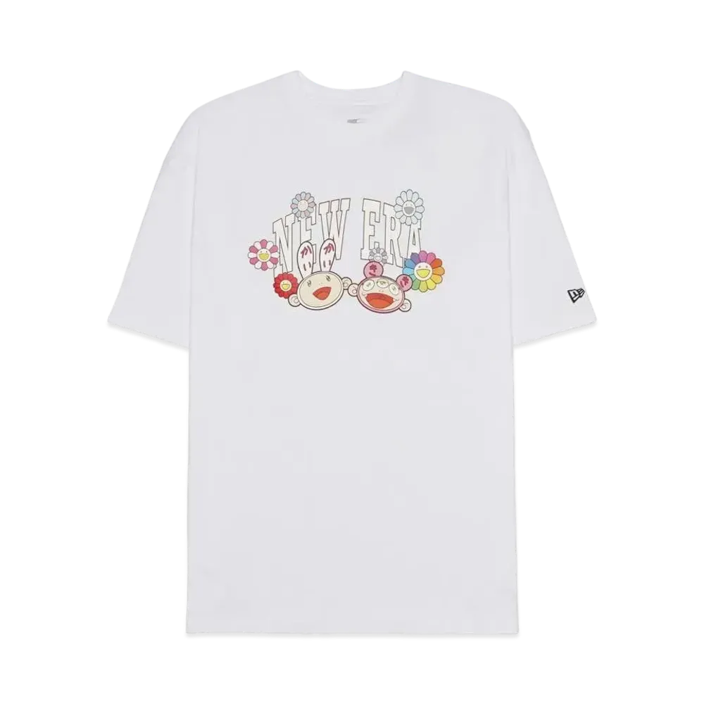 NEW ERA TAKASHI MURAKAMI S/S RELAXED FIT COTTON TEE "White"