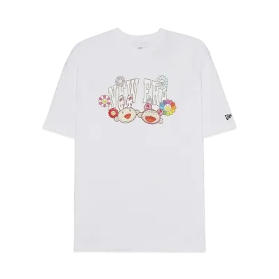 NEW ERA TAKASHI MURAKAMI S/S RELAXED FIT COTTON TEE "White"