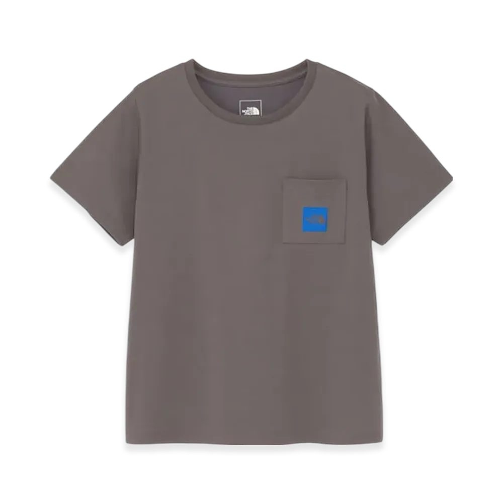 The North Face Short Sleeve Square Logo Pocket Tee "Smoked Pearl"
