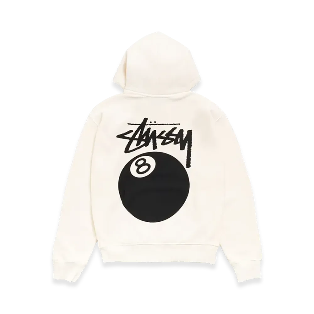 Stussy 8 Ball Hoodie Garment Dyed "Bone"