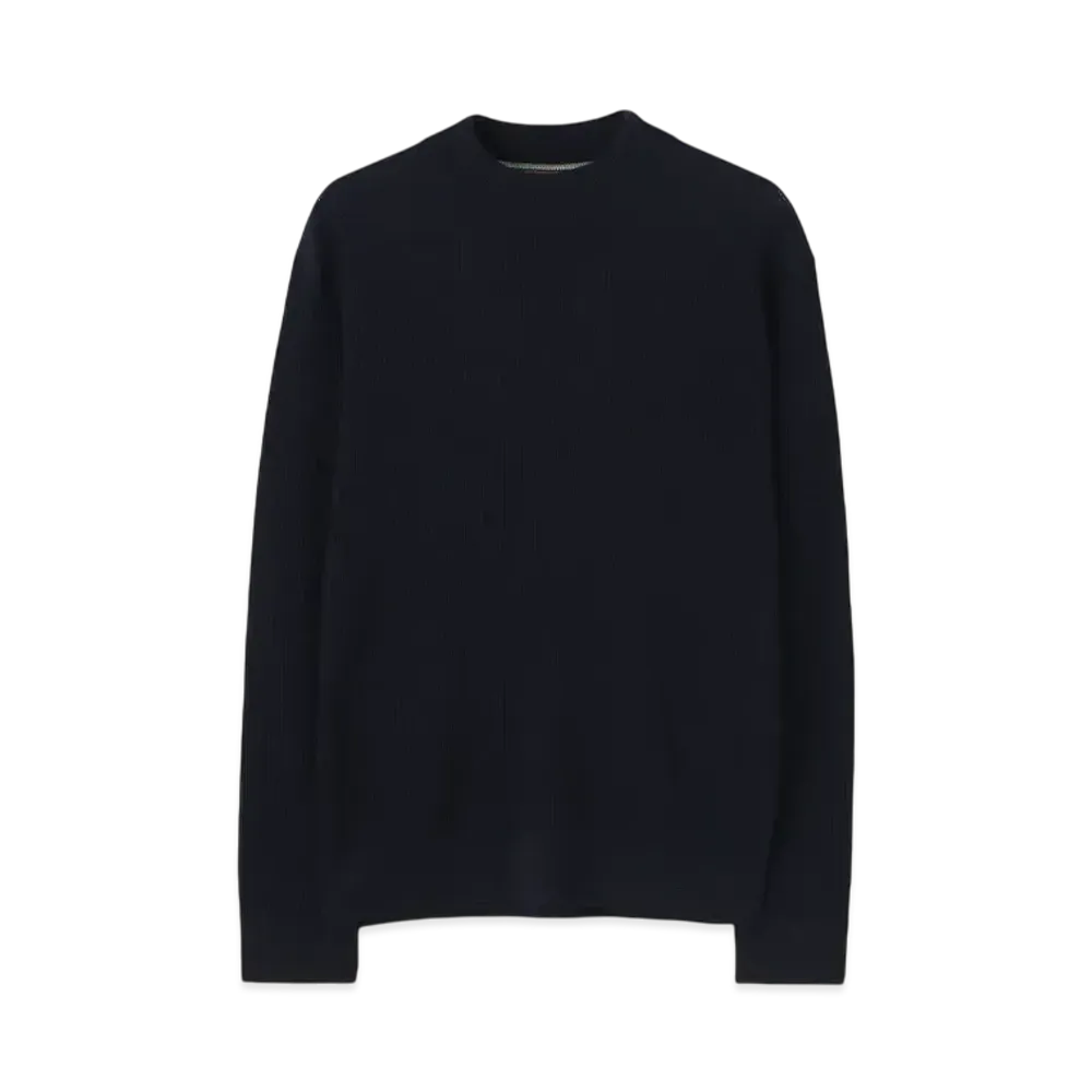 Paul Smith Fishermans Rib Mock Neck Knit "Navy"