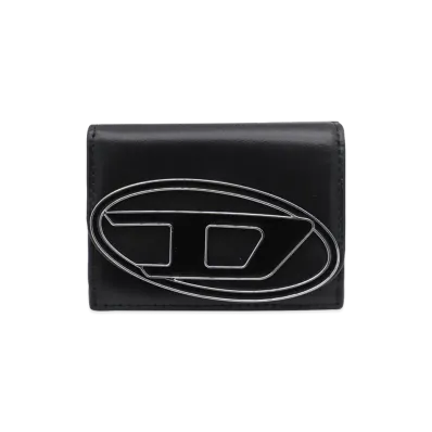 Diesel Women's Wallet In Leather "Black"