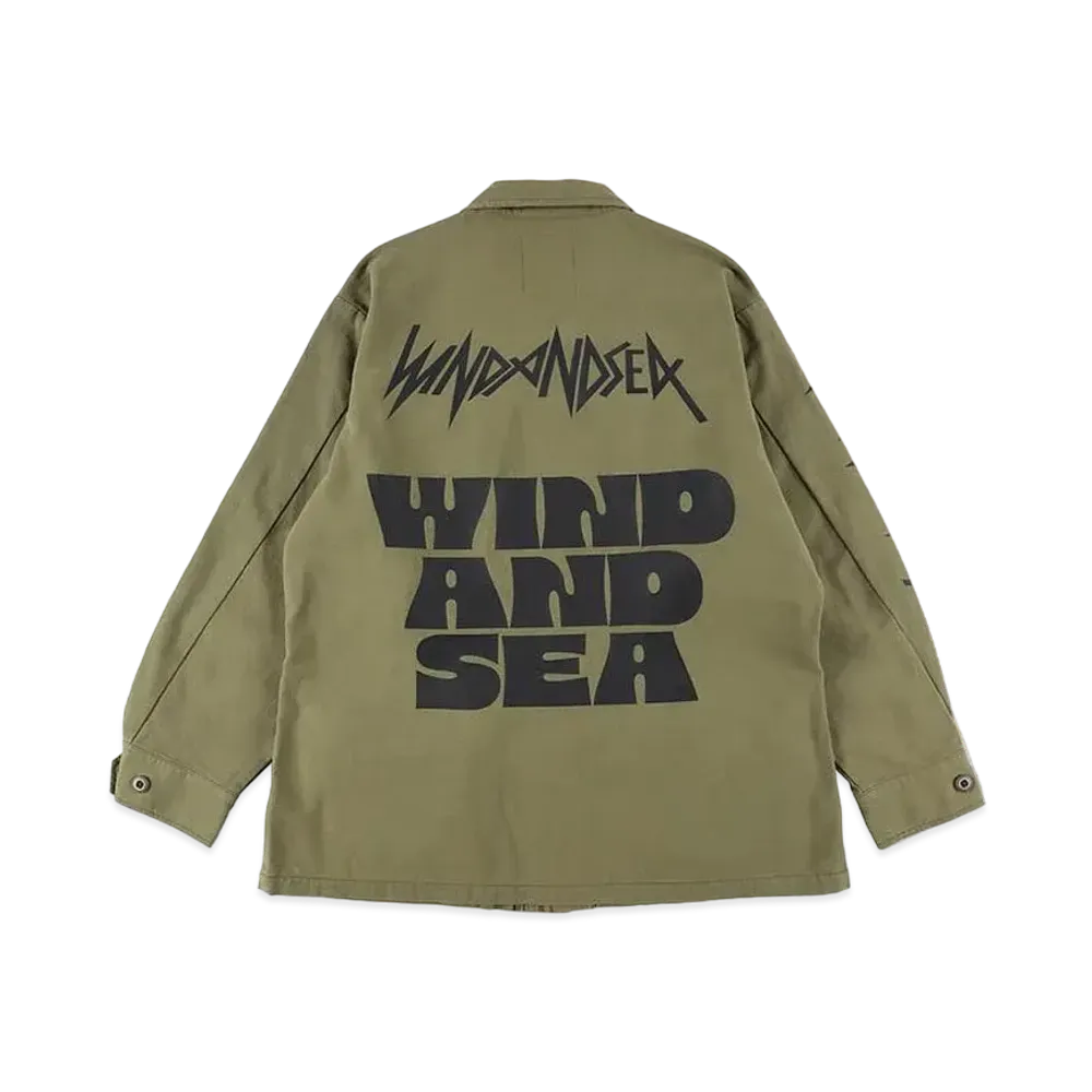 WIND AND SEA Band Jungle Fatigue Jacket "Olive Drab"