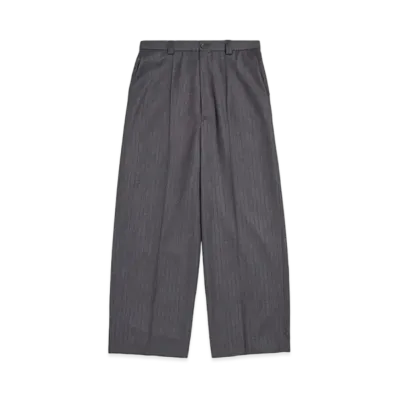 BALENCIAGA Loose Tailored Pants "Grey/Red"