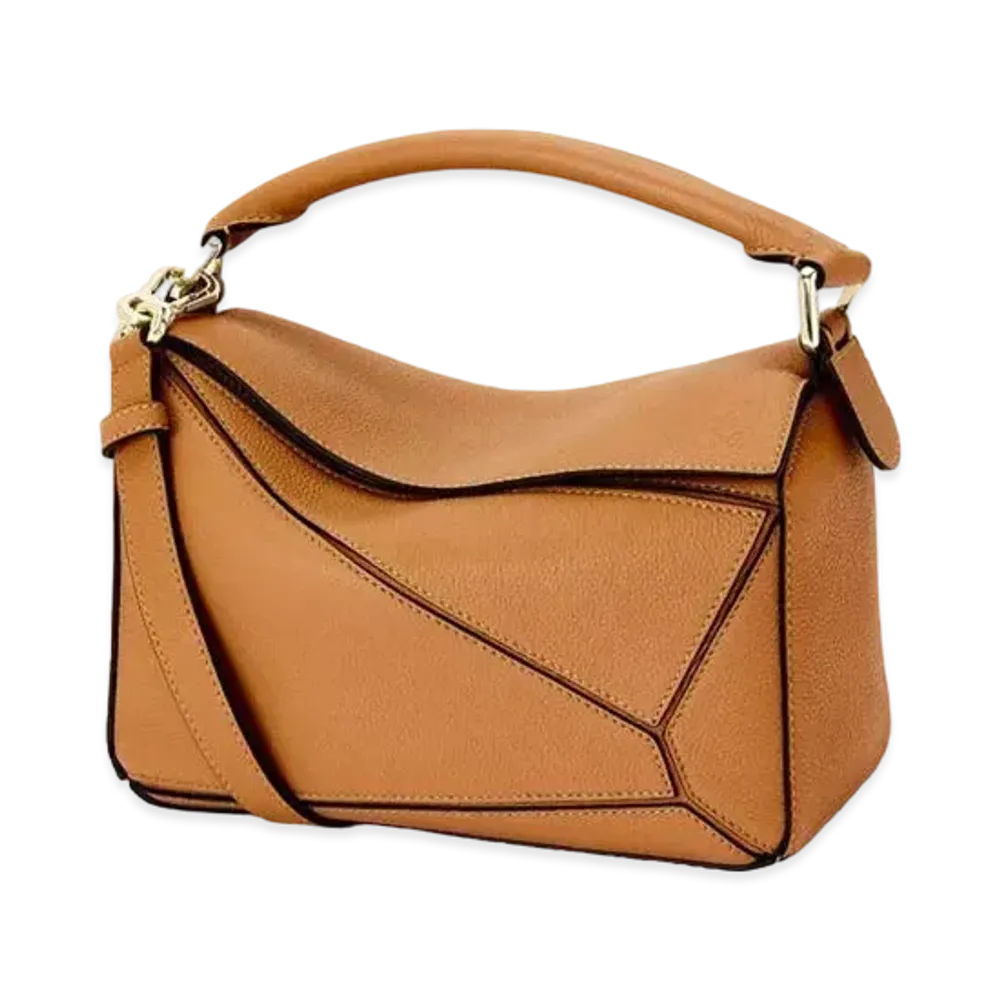 LOEWE Small Puzzle Bag In Soft Grained Calfskin "Light Caramel"