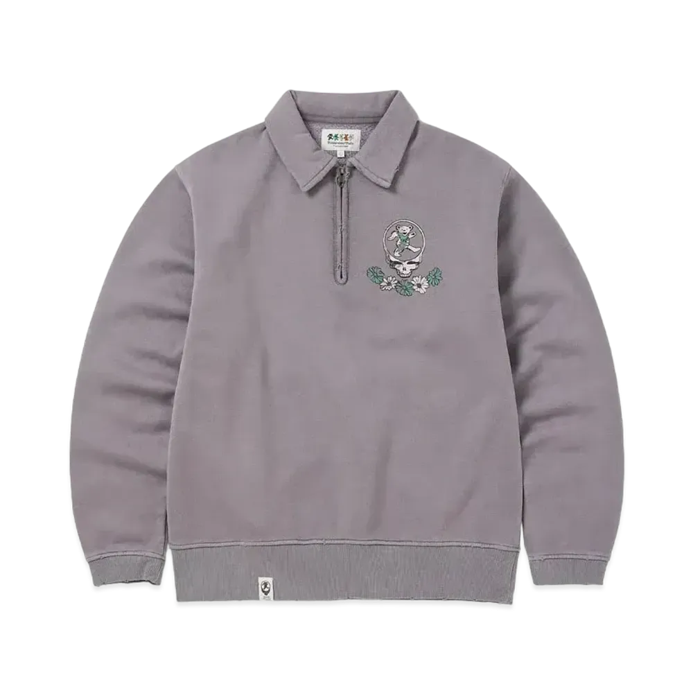 thisisneverthat GD SYF Half Zip Polo Sweatshirt "Purple"