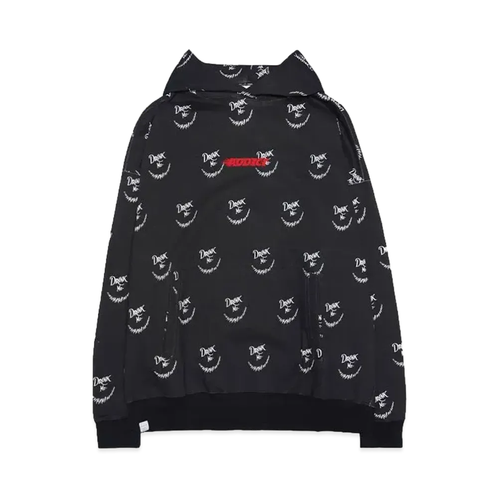TAIN DOUBLE PUSH DRINK ME HOODIE "BLACK"