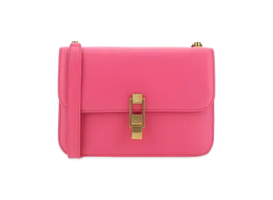Saint Laurent Women's Leather Le Carré Shoulder Bag "Fuchsia/Pink"