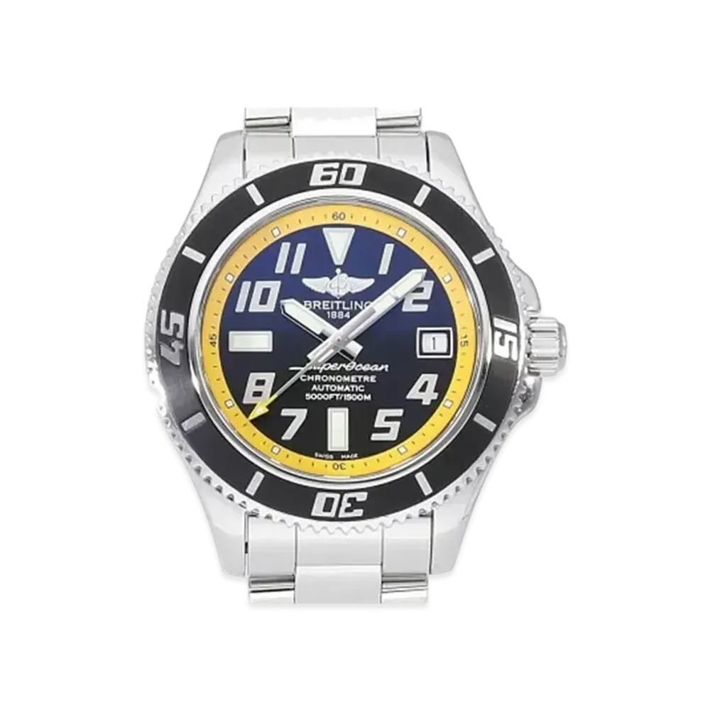 Breitling Superocean 42 Abyss Yellow "Black/Stainless Steel"