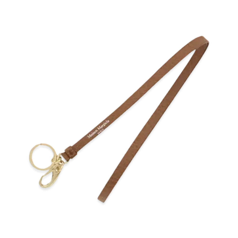 Maison Margiela Printed Logo Neck Keyring "Tan"