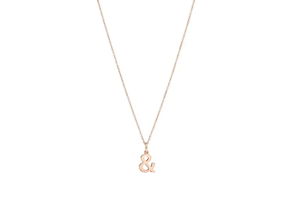 Tiffany & Co. Tiffany & Love Ampersand Pendant 18K "Rose Gold"