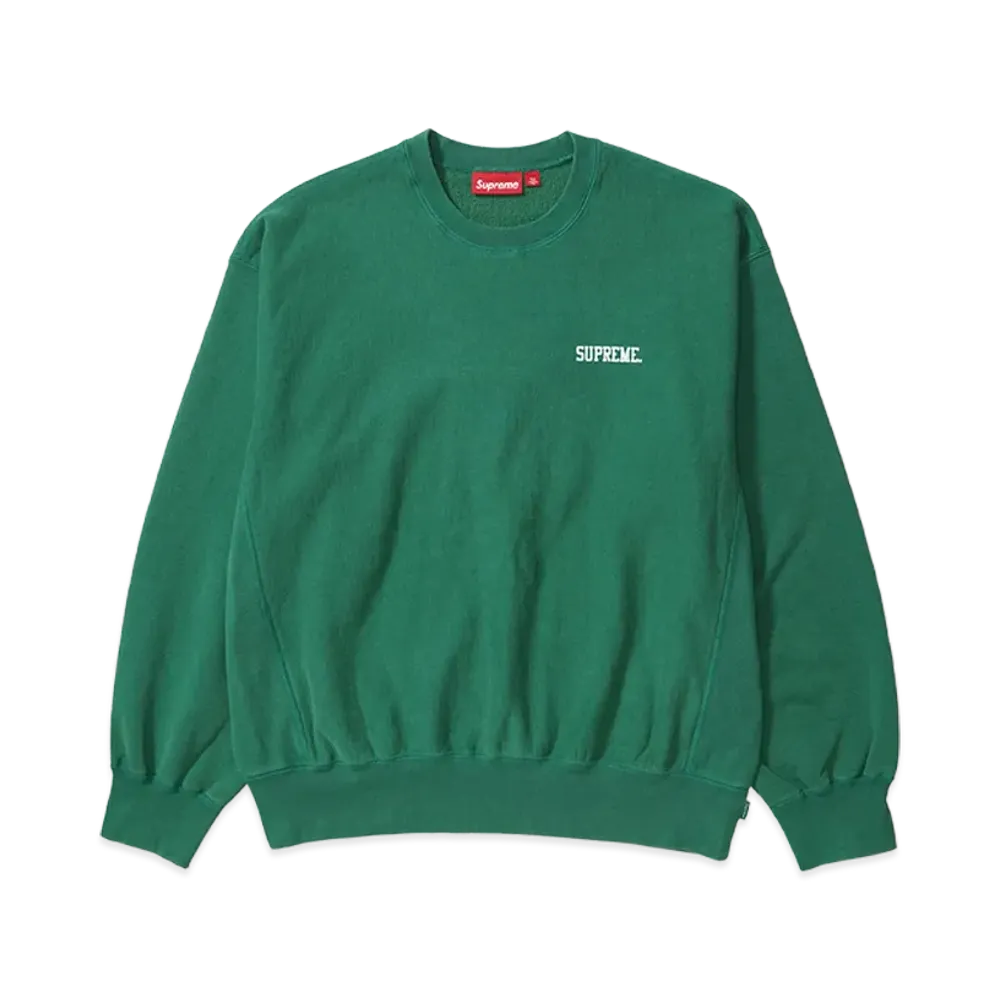 Supreme Washed Crewneck "Geen"