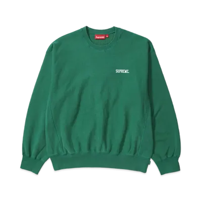 Supreme Washed Crewneck "Geen"