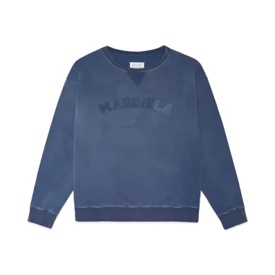 Maison Margiela LOGO ORGANIC COTTON SWEATSHIRT "BLUE"