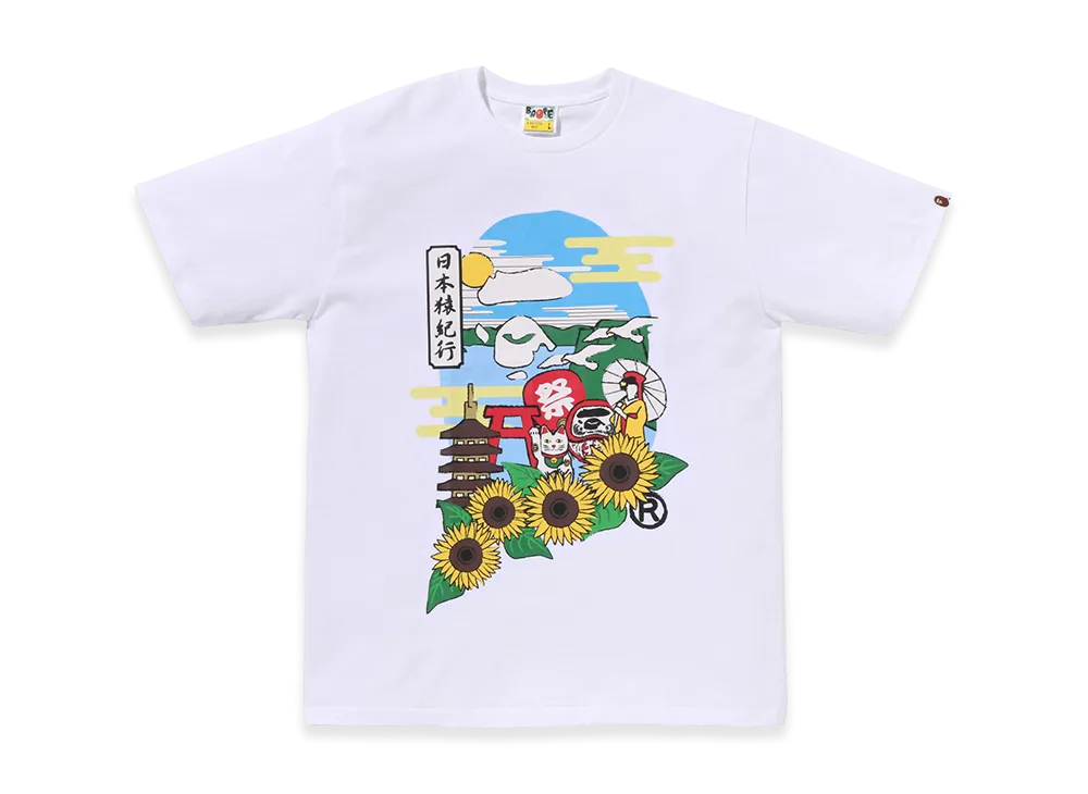 A BATHING APE Japan Culture Ape Head Tee "White"