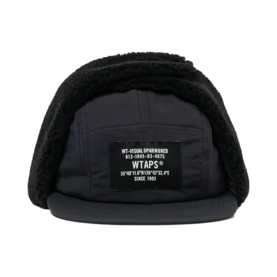WTAPS Robin / Cap / Nylon Tussah Poly Boa "Black"