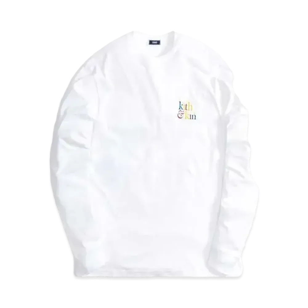 Kith & Kin Menorah L/S Tee "White"