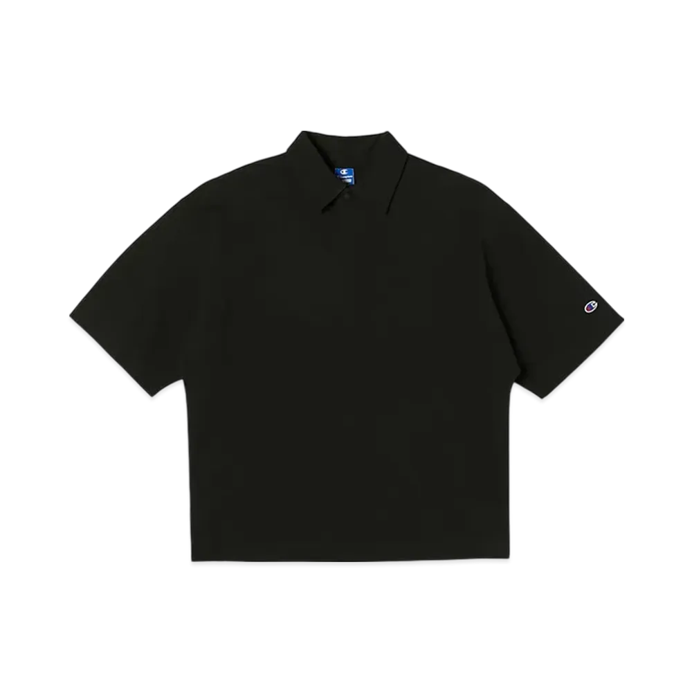 Champion x N.HOOLYWOOD Short Sleeve Polo Shirt "Black"