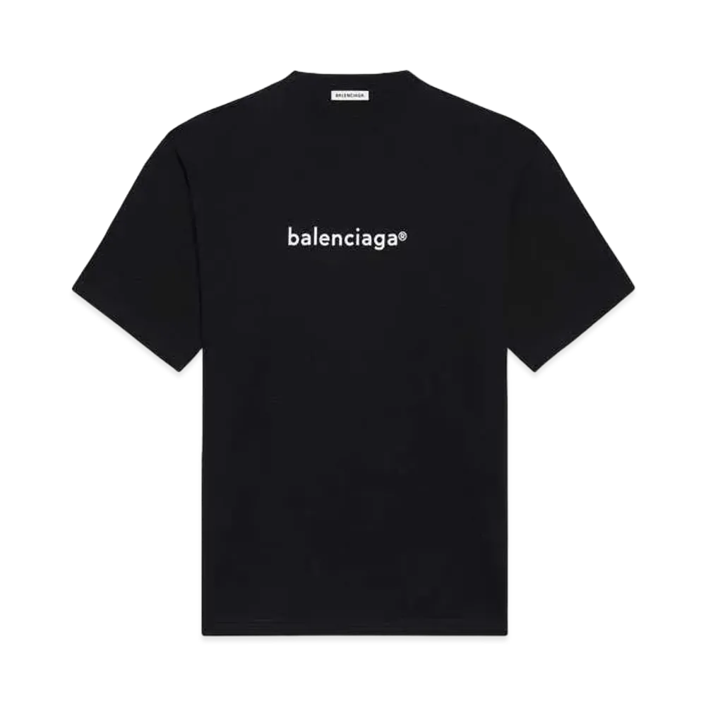 BALENCIAGA New Copyright Large Fit T-shrit "Black"