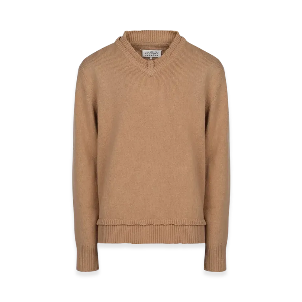 Maison Margiela Elbow Patch Sweater "Beige"