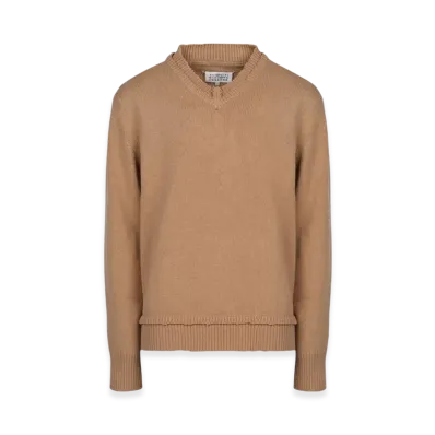 Maison Margiela Elbow Patch Sweater "Beige"