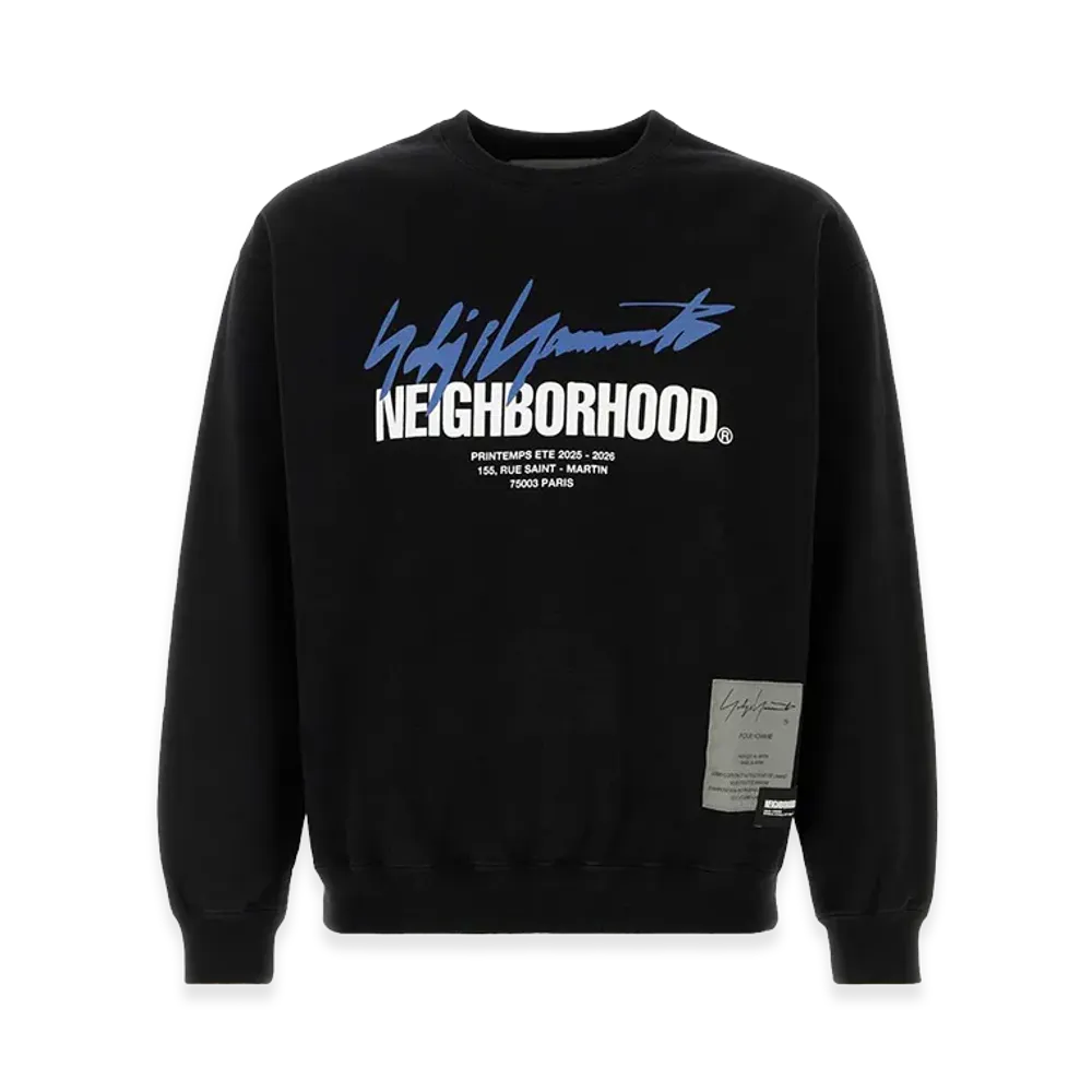 Yohji Yamamoto x Neighborhood Cotton Sweatshirt "Black"