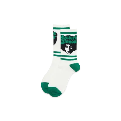 HYSTERIC GLAMOUR Afro Girl Socks "White"