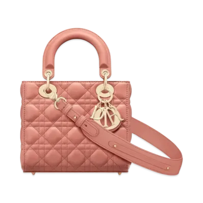 Dior Small Lady Bag My ABCDior Cannage Lambskin "Ethereal Pink"