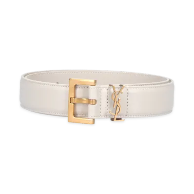 Saint Laurent Women's Belts "White"