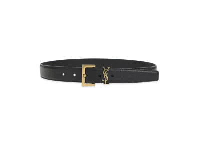 Saint Laurent Women's "Ysl" Buckle Belt "Black"