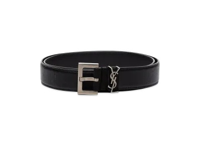 Saint Laurent 'Cassandre' Belt "Black"
