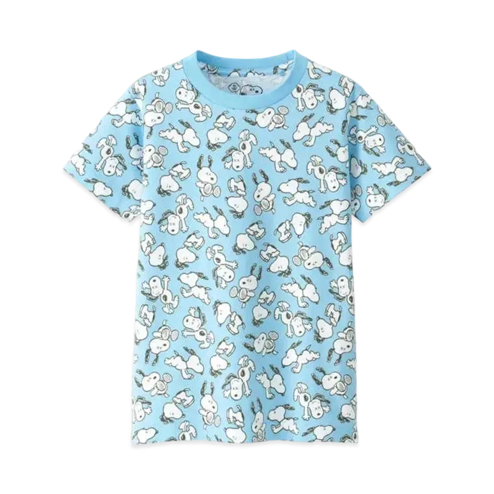 Uniqlo x KAWS x Peanuts Snoopy Pattern Tee "Blue"