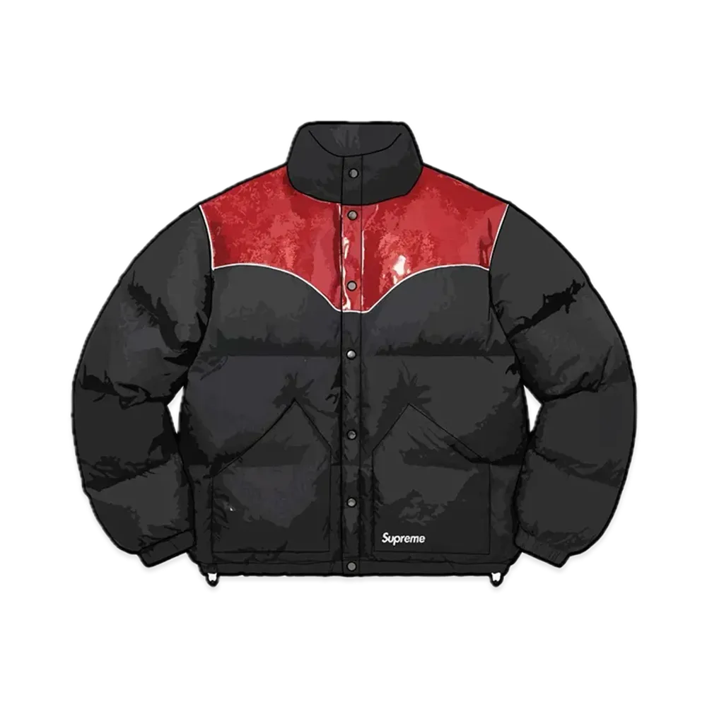 Supreme Glitter Yoke Down Puffer Jacket "Black"