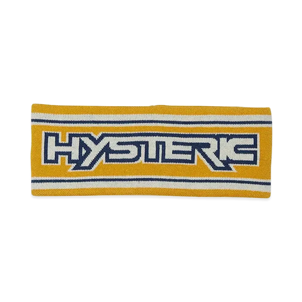 HYSTERIC GLAMOUR Women's Hysteric Sports Jacquard Headband "Yellow"