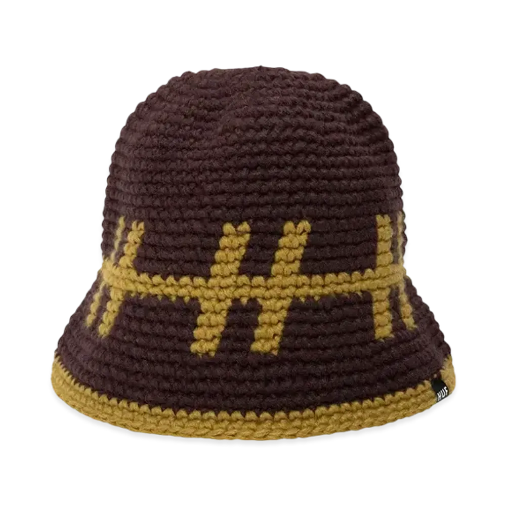 HUF Fillmore Knit Bucket Hat "Raisin"