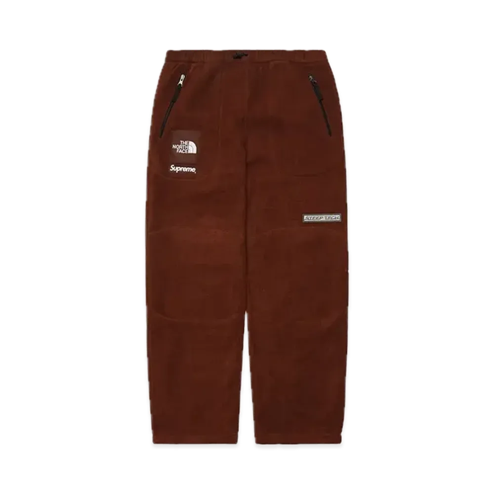 Supreme x The North Face Steep Tech Fleece Pant "Brown"