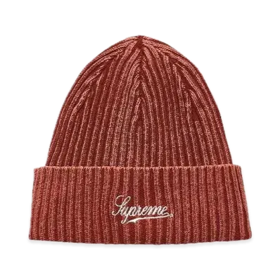 Supreme Bleached Rib Beanie "Burnt Orange"