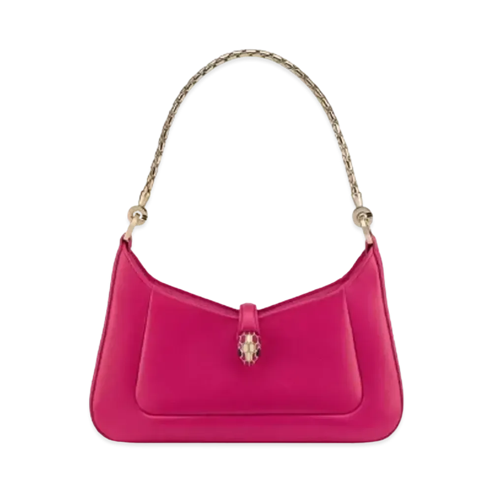 BVLGARI Serpenti Baia Shoulder Bag "Truly Tourmaline Fuchsia"