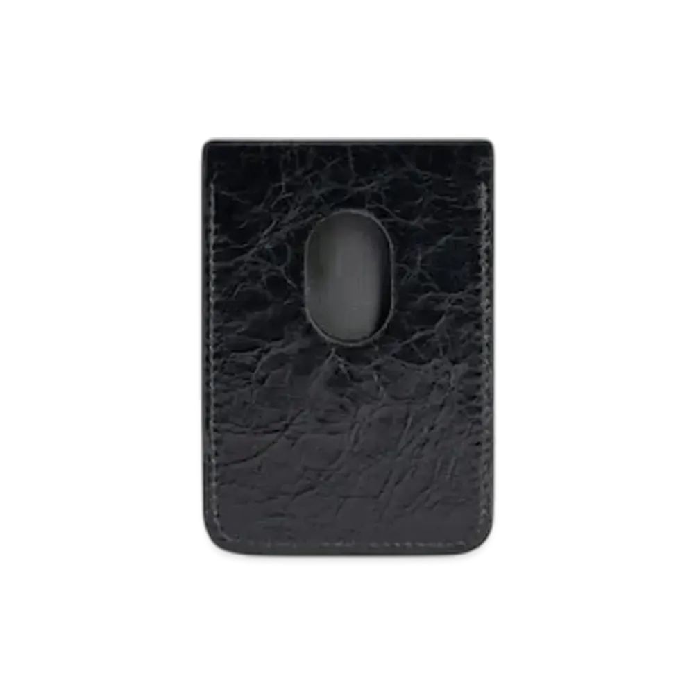 BALENCIAGA Monaco Magnetic Card Holder "Black"