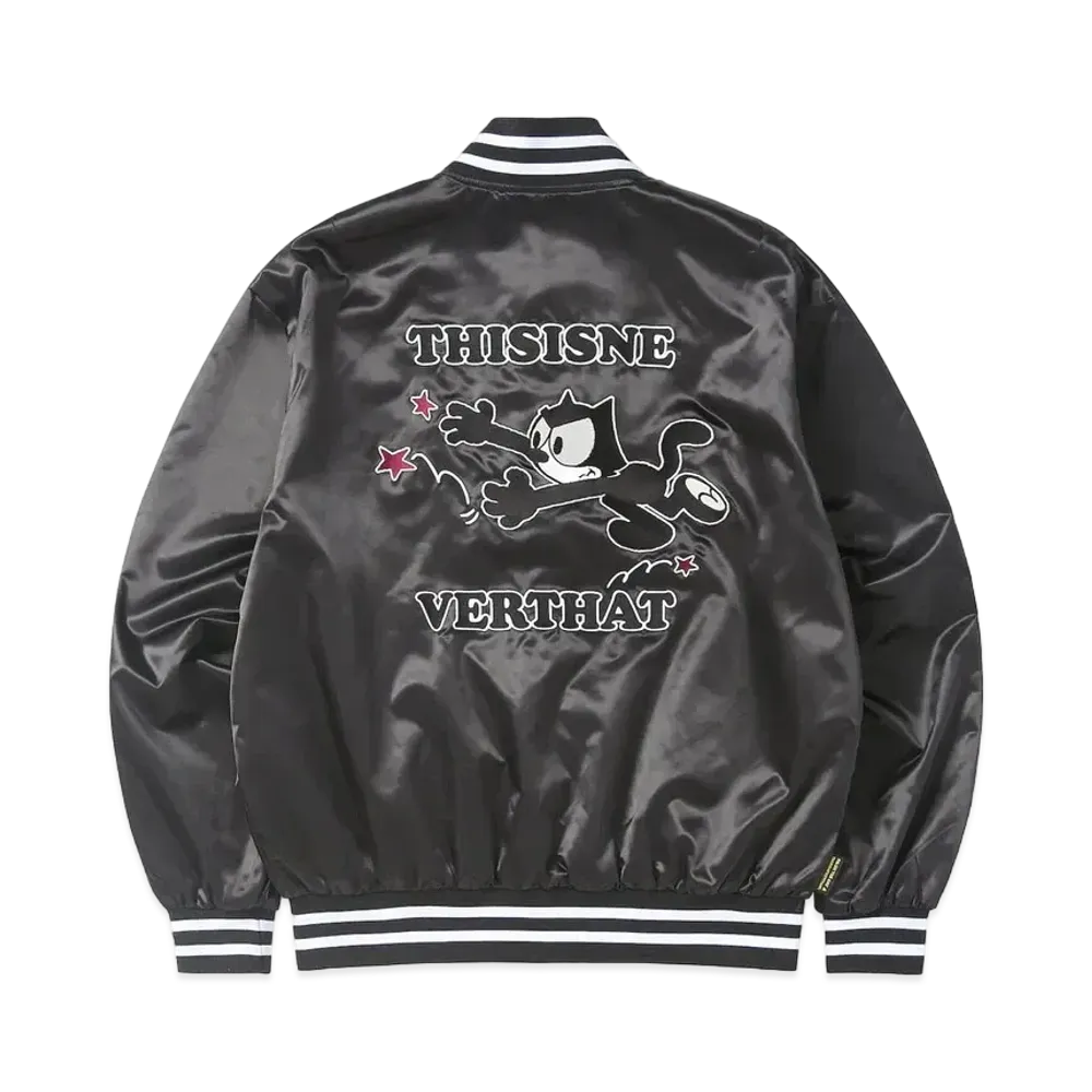 thisisneverthat TNT Felix Satin Jacket "Black"