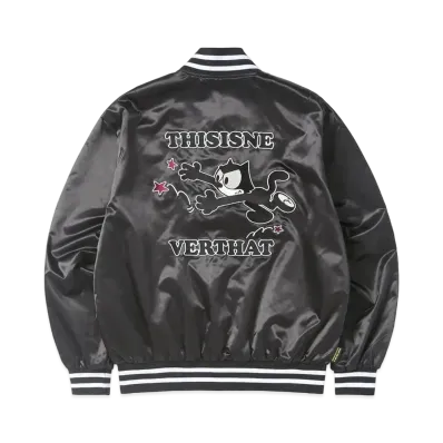 thisisneverthat TNT Felix Satin Jacket "Black"