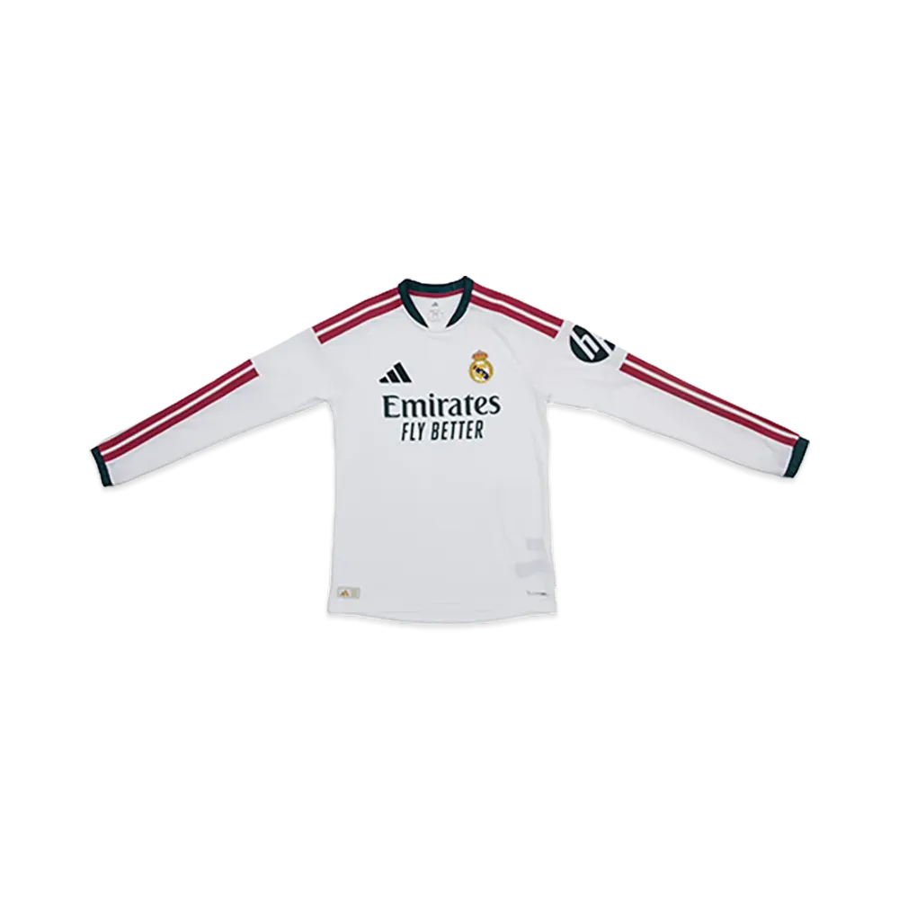 adidas 26-27 Real Madrid Home Authentic Long Sleeve Jersey "White"