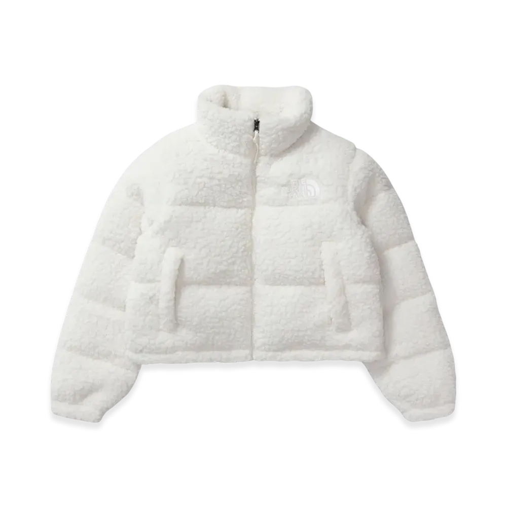 The North Face Women's High Pile Nuptse Jacket "Gardenia White"