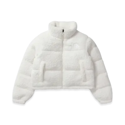 The North Face Women's High Pile Nuptse Jacket "Gardenia White"