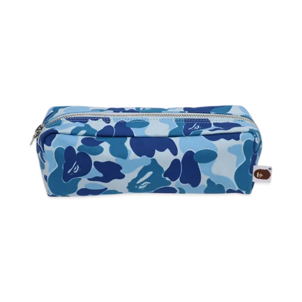 A BATHING APE ABC Camo Flight Pouch Travel "Blue"